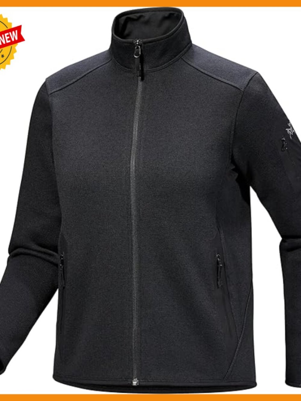 Recycled Fleece Zip Cardigan, Durable Midlayer for Hiking & Daily Wear